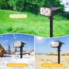 Sucolite 8-Pack Solar Spot Lights Outdoor Waterproof IP65, 3 Lighting