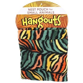 Deluxe Nest Pouch (Rainbow) - Hanging Fleece Cage Accessory Toy - For Sugar Gliders, Squirrels, Marmosets, Hamsters, Ferrets, Birds, Rodents, Rats, Reptiles, Small Pets - Hammock, Tower, Bed, Nest