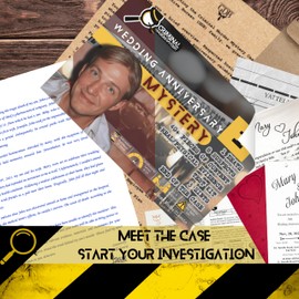 GDB Criminal Murder Mystery Game - Wedding Anniversary Mystery - Solve Cold Case Files - Hidden Crime Adventure Game with Fictional Case for Date Nights, Parties, or Family Gatherings - Detective Game