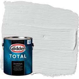 Glidden Total Interior Wall Paint & Primer All-in-One, Thin Ice/Gray, Semi-Gloss, 1 Gallon