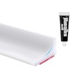 LD3W Shower Door Seal, Silicone Shower Seal for Glass Wall,