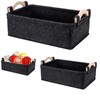 WLHFDC Felt Basket Storage, Storage Box, Felt Basket, Small Thickened