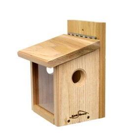 Kettle Moraine Cedar Post Mount Bluebird Mealworm Feeder