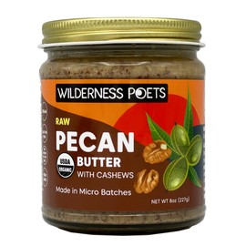 Wilderness Poets, Pecan Butter with Cashews - Organic & Raw (8 Ounce)