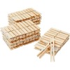 60-Pack Large 4 Inch Wooden Clothespins - Heavy Duty Outdoor