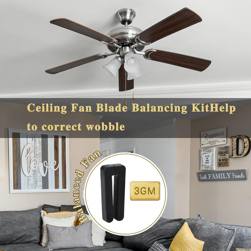 KALIONE Ceiling Fan Blade Balancing Kit Including Fan Balancing Clips