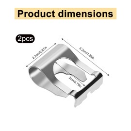 2pcs Windscreen Wiper Linkage Clips, Auto Windshield Wiper Motor Linkage Bushing Rods Arms Link Repair Clamps Kit