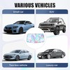 Car Windscreen Sun Shade, 145x80cm Reflective & Foldable Windshield Sun