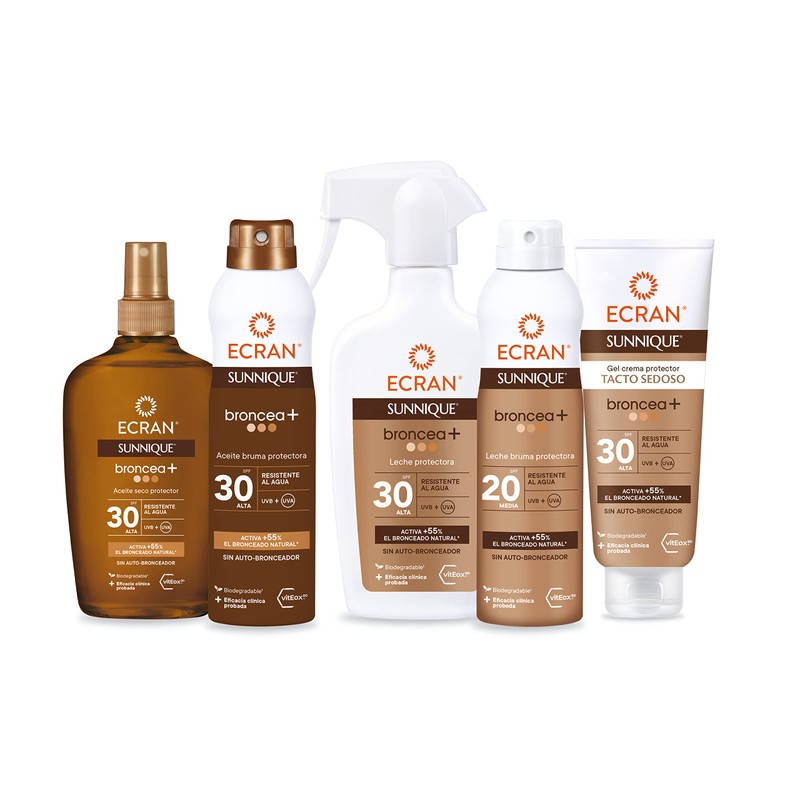 ECRAN Sunnique Broncea+ Mist Protect SPF30 250 ml