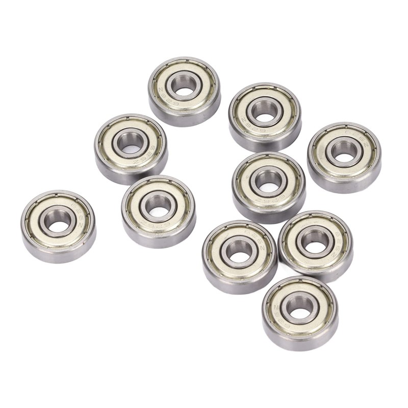 10Pcs 626Z Ball Bearing, 6x19x6mm Stainless Steel Double Shielded Deep