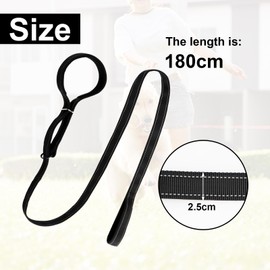 Figure of 8 Dog Lead 2.5 * 180cm, Reflective Dog Lead with Soft Comfy Padded Loop Handle and Nose Pads, Adjustable Dog Lead for Training, Flat Rope for Small Medium Large Dogs