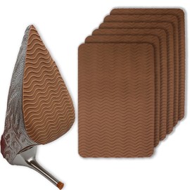 Hockydis Shoe Sole Protectors – 3.9×6.7 Inch Cuttable Rubber Grip Pads for High Heels, Flats & Leather Shoes – 6 Pack