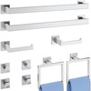 Hawkrown 10-Piece Bathroom Hardware Accessories Set, 16 Inch SUS304 Stainless