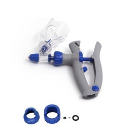 5ML Livestock Syringe, Cattle Syringe Gun, Continuous Adjustable Accurate Cattle Syringe Gun with Bottle Insertion Design for Cattle Goat Pig Cow, Automatic Self Refill Syringe for Livestock