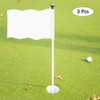 TIXIPEM Golf Flag with Tube Inserted [3pcs] - Nylon Putting