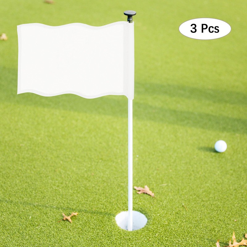 TIXIPEM Golf Flag with Tube Inserted [3pcs] - Nylon Putting