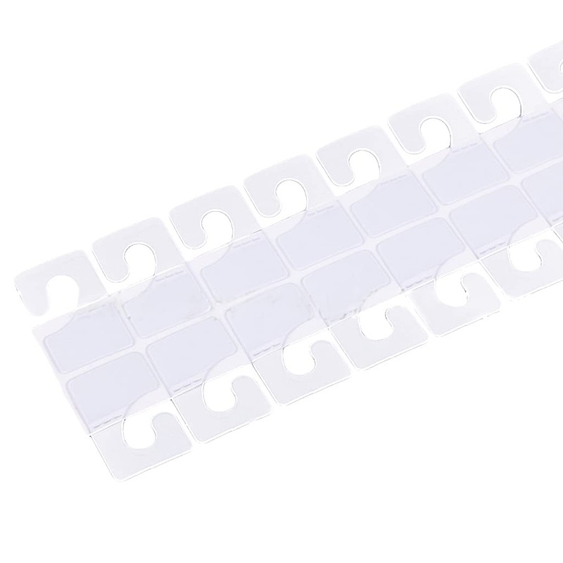 Jomevia Clear Self Adhesive Hang Tabs Hooks Plastic Display Hand