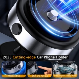 Jkoailiwi Hands-Free Anti-Shake Electric Suction Cup Phone Mount, 360 Adjustable Vacuum Magnetic Car Phone Holder, Car Phone Holder Stand for Gym/Mirror, for Magsafe iPhone 17 16 Air Pro Max 15