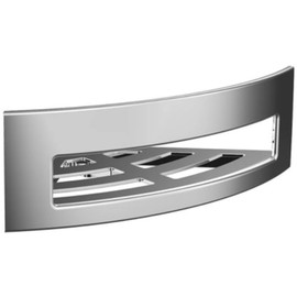 Emco SYSTEM2 Corner Sponge Basket Screwing Basket Separately Removable High Quality Metal Shower Caddy Bathroom Utensils Chrome Corner Wall Basket