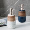 Hosoncovy 420ML Ceramic Liquid Soap Dispenser with Pump,Pump Bottle Dispenser,