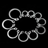 120Pcs Metric 304 Stainless Steel E Clips C Circlip Kit