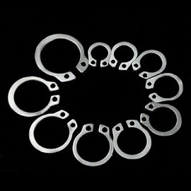 120Pcs Metric 304 Stainless Steel E Clips C Circlip Kit Retaining Ring Assorted 10 Sizes 1.5mm-10mm