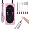 siyuwuro Portable Nail Drill 45000 RPM Professional Cordless Rechargeable Electric
