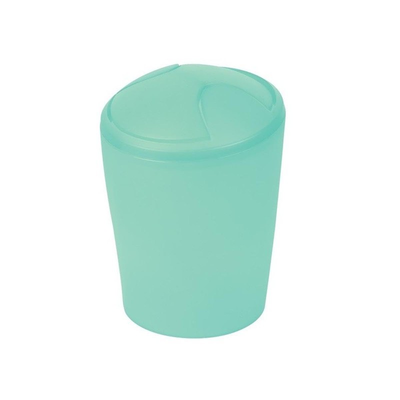 Spirella Move 1018632 Bottle Bathroom Accessories Waste Bin, Frosty Mint,