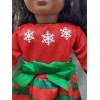 Justaskjoyce Collection Holiday, Christmas Plaid Dress, Designed for 18-Inch Dolls
