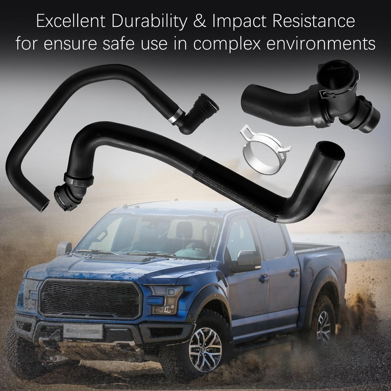 MINETPS DR3Z-8566-A Upper Radiator Hose Y-Connector Lower Compatible with Ford