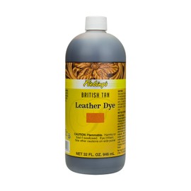 Fiebing's FILDYE17P032Z Leather Dye - British Tan, 32 oz