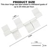 Trailer Rv Door Hinges Replacement Parts 198295 Hinge Assembly (White)