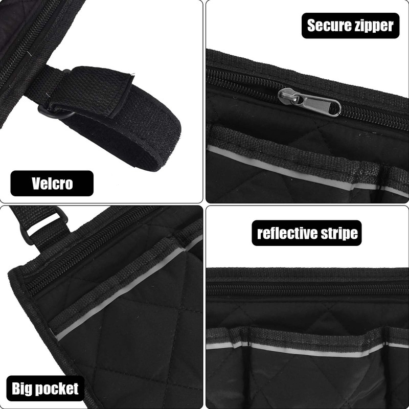 Wheelchair Side Bag with Pockets Mobility Aid Wheelchair Accessories Bag