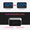 Small LED Digital Clock for Bedroom, Loud Alarm Clock for