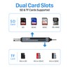 Vanja 3 in 1 Micro SD Card Reader, USB-C USB-A