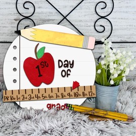 MDPrints 3D First and Last Day School Sign, Reusable 8'' Back to School Signs for Kids, 1st Day of School Board for PreK Preschool Kindergarten 1st 2nd Grade