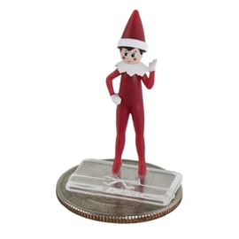 World's Smallest Elf On The Shelf Micro Figure. 1.25 inches Tall, Includes Collector Case Diorama, Miniature Figure, A Christmas Tradition, or Stocking Stuffer, Ages 8 and Up