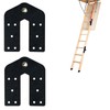 2 Pieces Loft Ladder Pull Down Hinges Suitable for Restoration