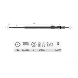 4 Pcs Heater Glow Plugs Intended For FIAT Ducato MK2 (2.3 JTD, Multijet, 2.3 D, 3.0 D) 2002 - Onwards 5802219038, 500351992, 71772817, 5960A4 - AUTORCE