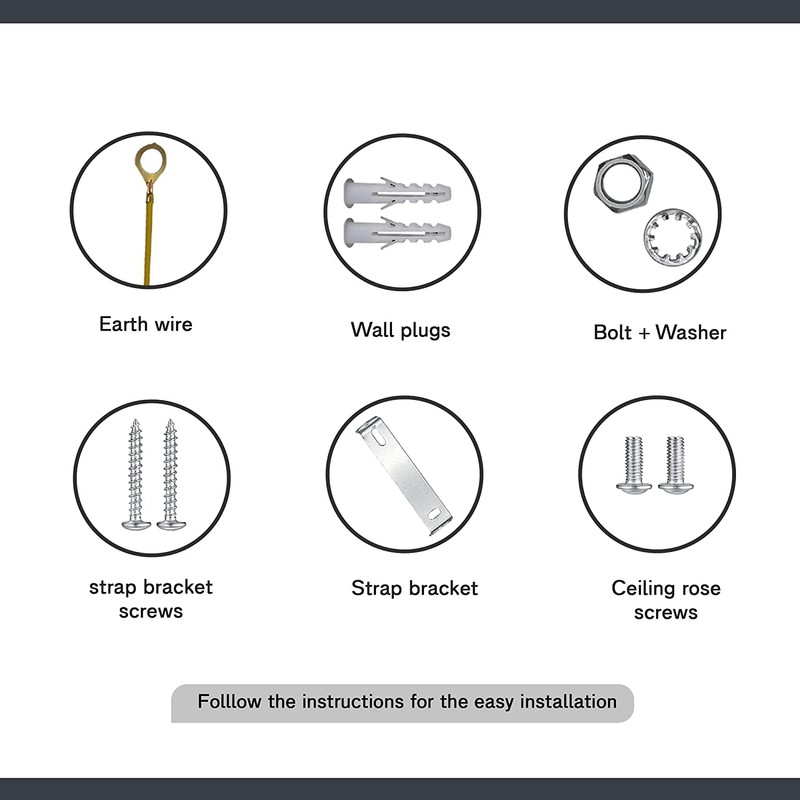 108mm Diameter Steel Ceiling Rose - Multi-Colour