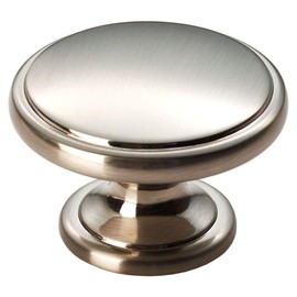 Fingertip Design OXFORD Cabinet Cupboard Door Pull KNOB 38mm Diameter (Satin Nickel)