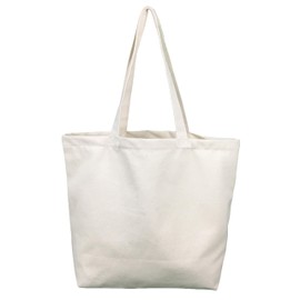 BUOGIO DISEGNO Thick Canvas Tote Bag, Large Capacity, Plain, Eco Bag, A4/PC Compatible, Business, Work, Gusset, Lightweight, Durable, Handbag, Unisex, Shoulder Bag, Quinari