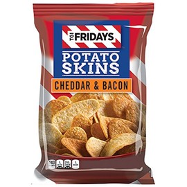 TGI Friday's 4 oz Cheddar & Bacon Potato Skins Chips (3 Bags)