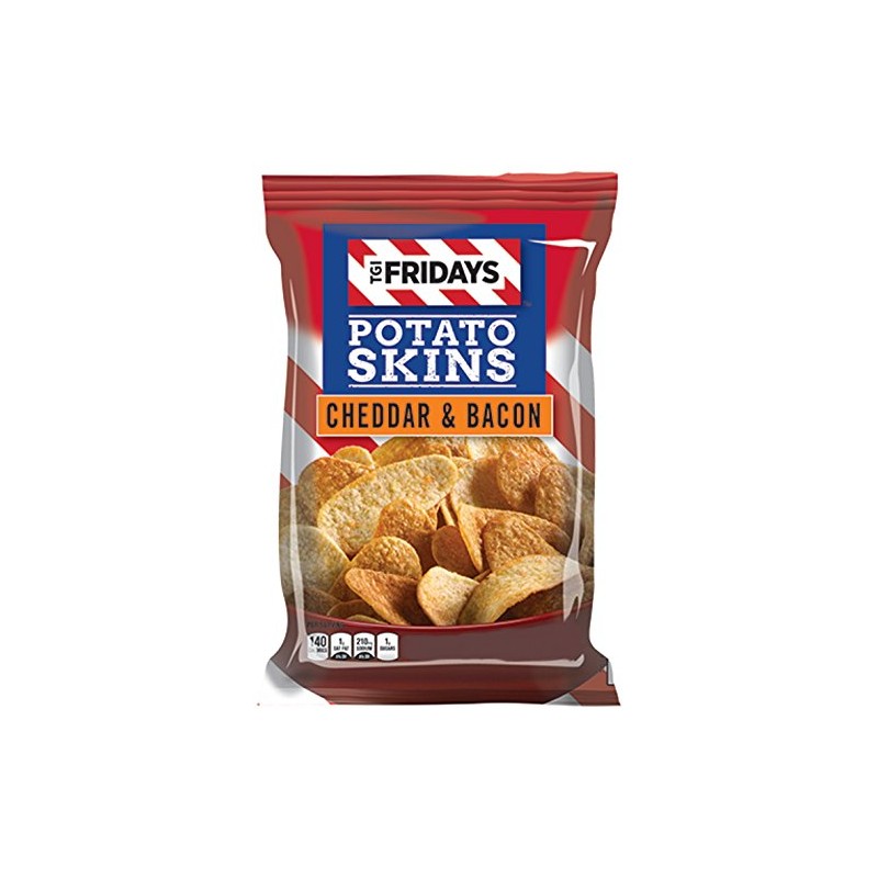 TGI Friday's 4 oz Cheddar & Bacon Potato Skins Chips