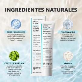 Crema Weud Hidratante Reparadora Colágeno Niacinamida 100g