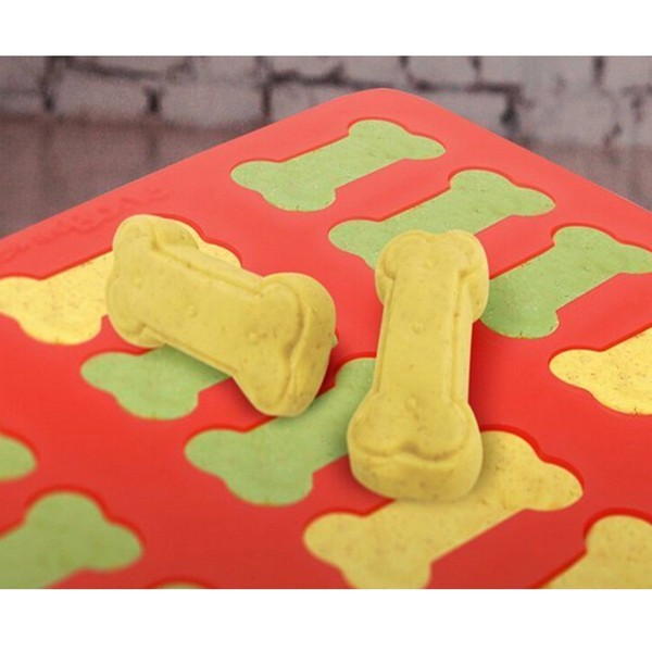 2 Pc Silicone Mold Puppy Dog Paw & Bone Shape