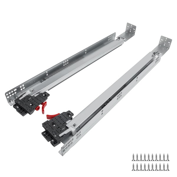 LONTAN 1 Pair 21 Inch Undermount Drawer Slides Soft Close