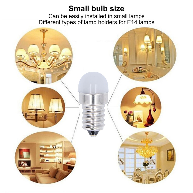 10pcs E14 Bulbs Energy Saving Warm White Light LED Small