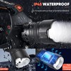 Headlamp Rechargeable,Super Bright Led Head Lamp With Motion Sensor,10 Modes,125°Adjustable