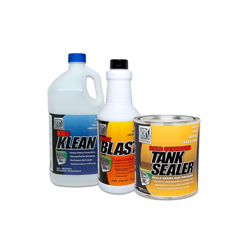 KBS Coatings 53000 Auto Fuel Tank Sealer Kit, Seals Up